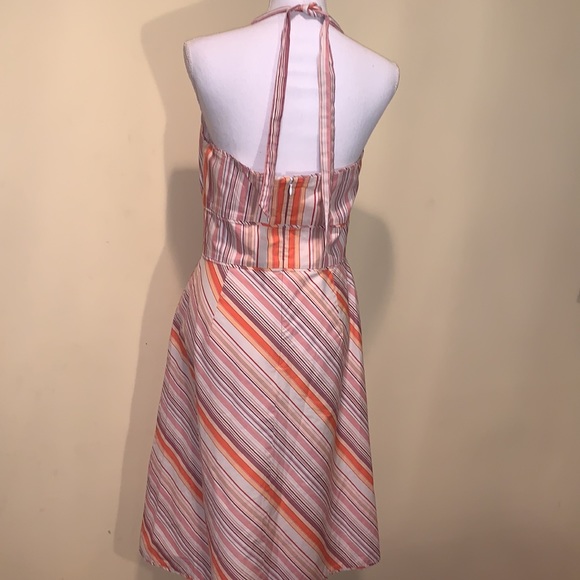 Ann Taylor Factory Dresses & Skirts - ANN TAYLOR Halter Dress 10 Striped Lightweight Spring Summer Feminine Versatile